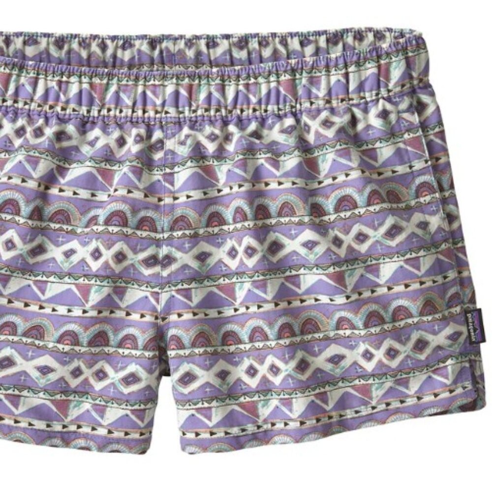 Patagonia Women's Purple Patterned Shorts
